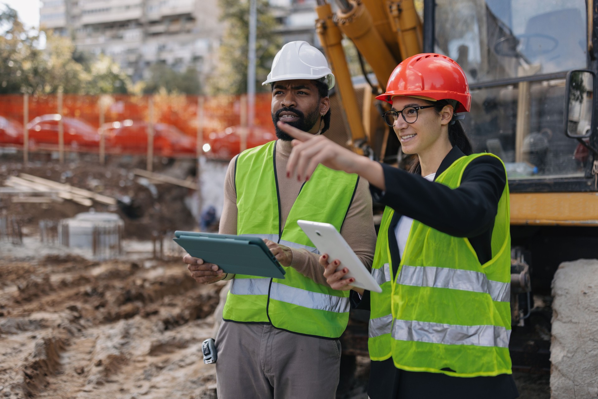 Focused Discussion Among Construction Site Workers